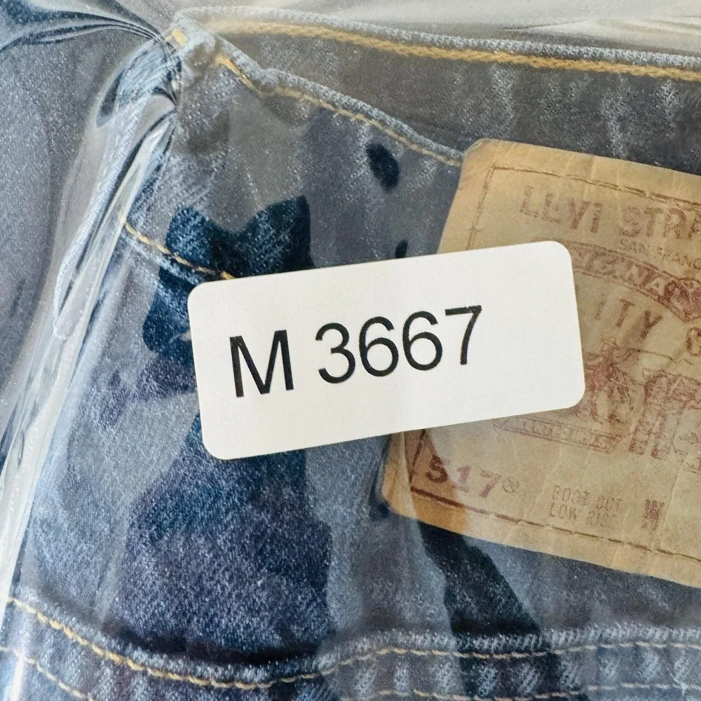 Vintage Levis 517 Jeans Teens 30x33 Blue Denim Regular Fit Bootcut USA Red Tab